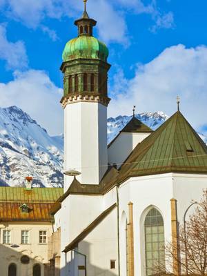 Hofkirche Court Church Maximilian Tomb - Innsbruck, Austria. Explore Hofkirche Court Church with Maximilian's Tomb in winter - Free entrance with the Innsbruck Card.